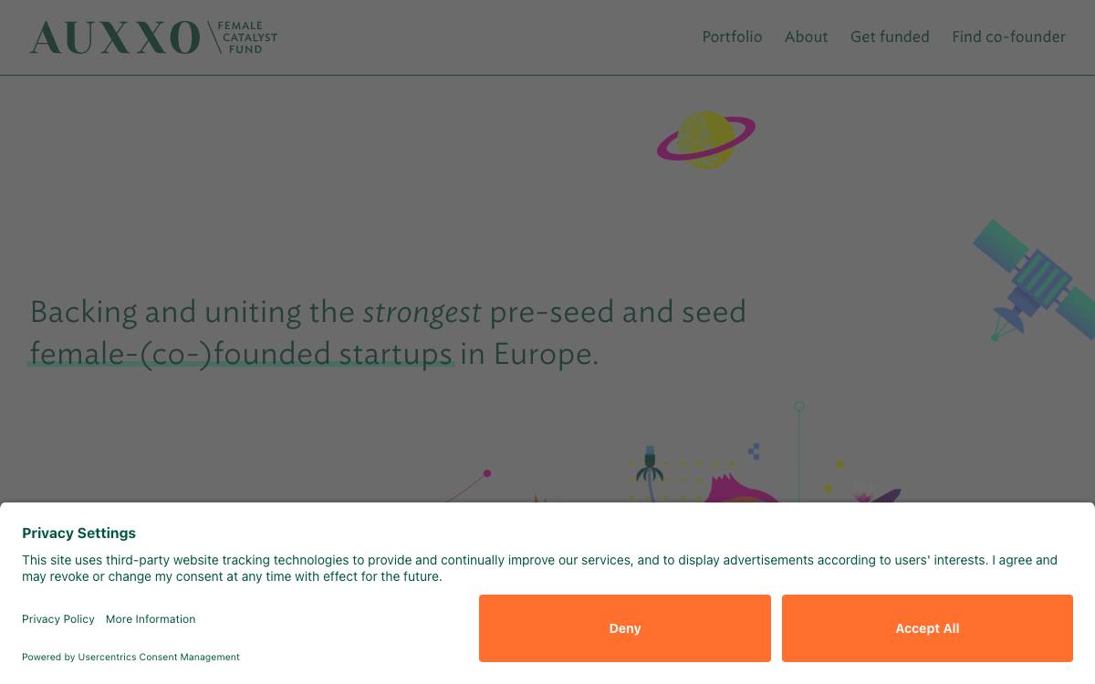 Auxxo website preview