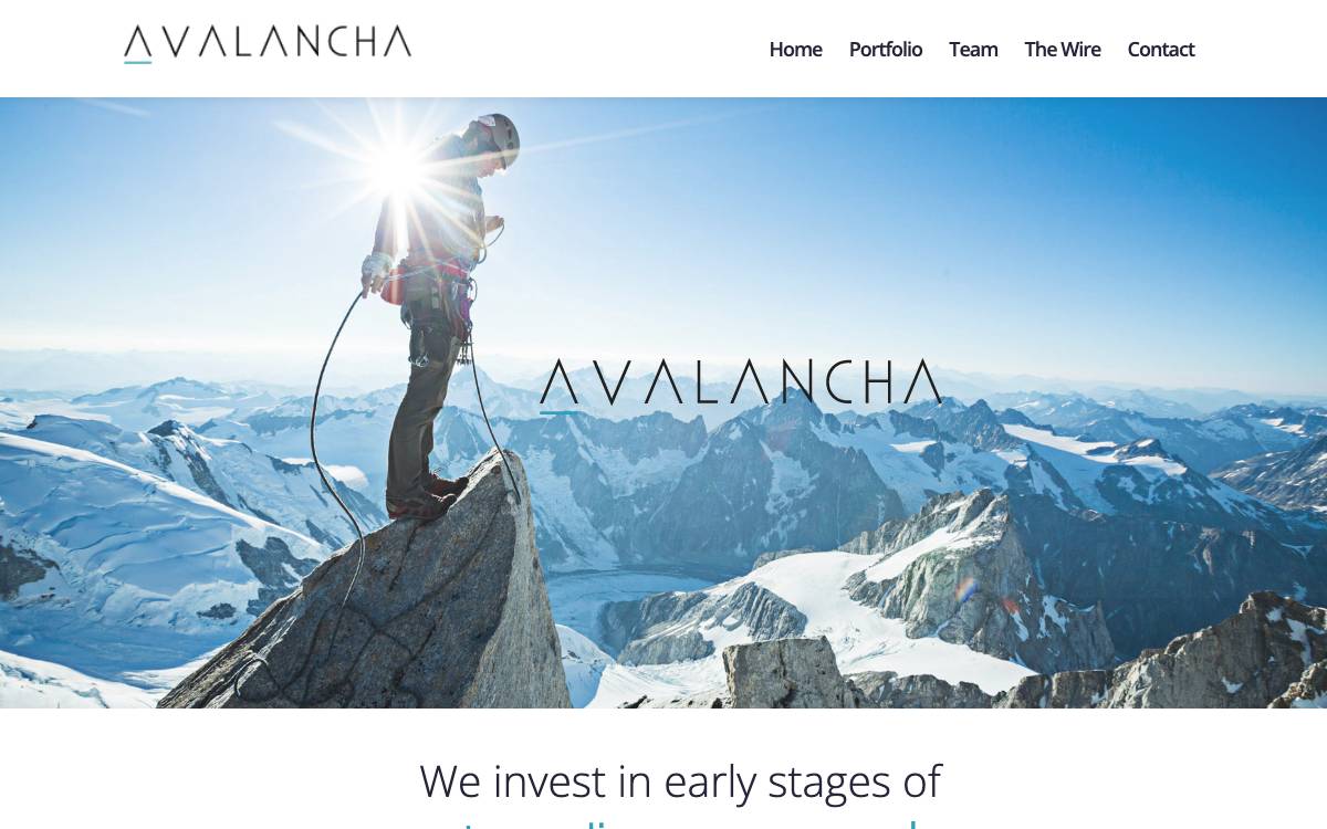 Avalancha Ventures website preview