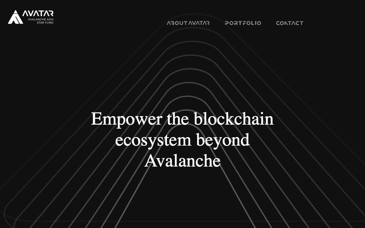 Avalanche Asia Star Fund (AVATAR) website preview