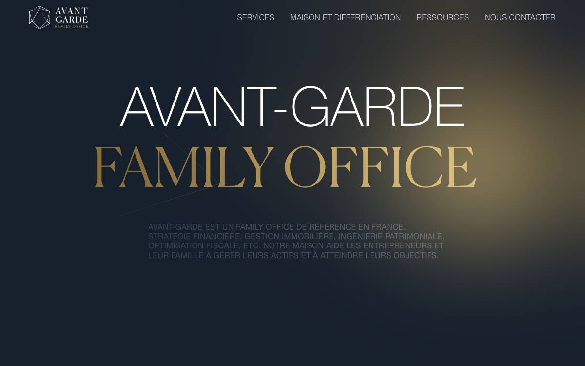 Avant-Garde Family Office website preview
