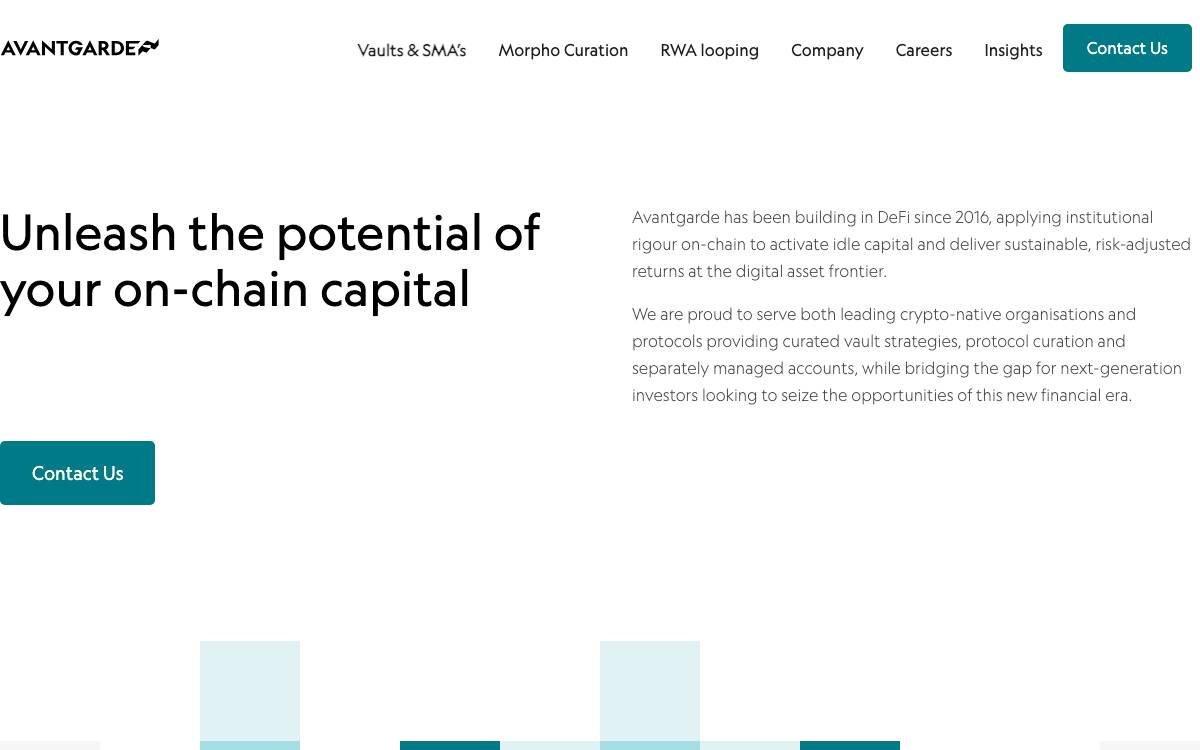 Avantgarde Finance website preview