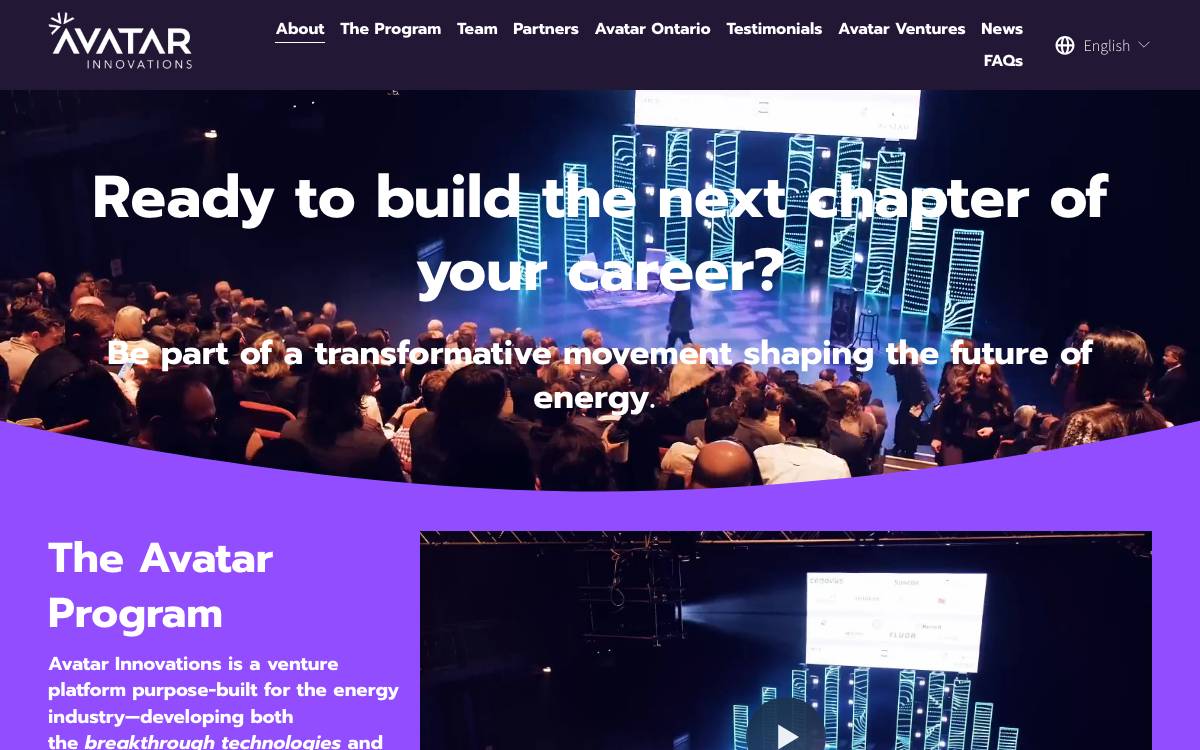 Avatar Innovations website preview