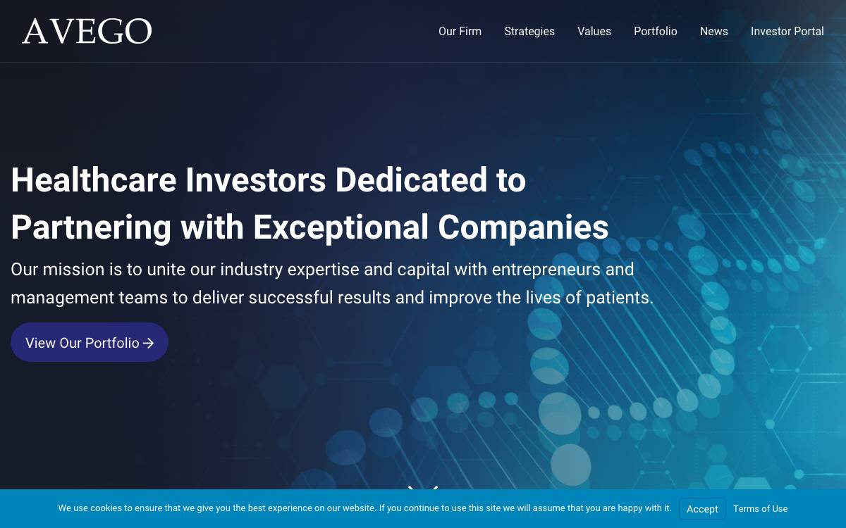 Avego BioScience Capital website preview