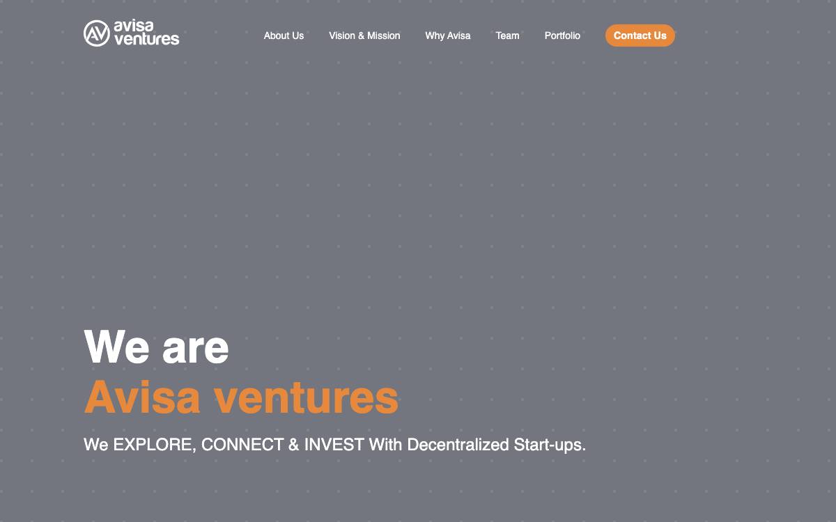 Avisa Ventures website preview
