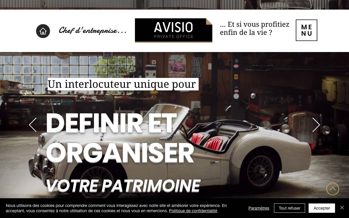 Avisio Private Office website preview