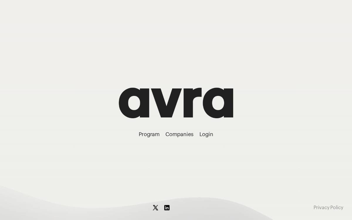 avra website preview
