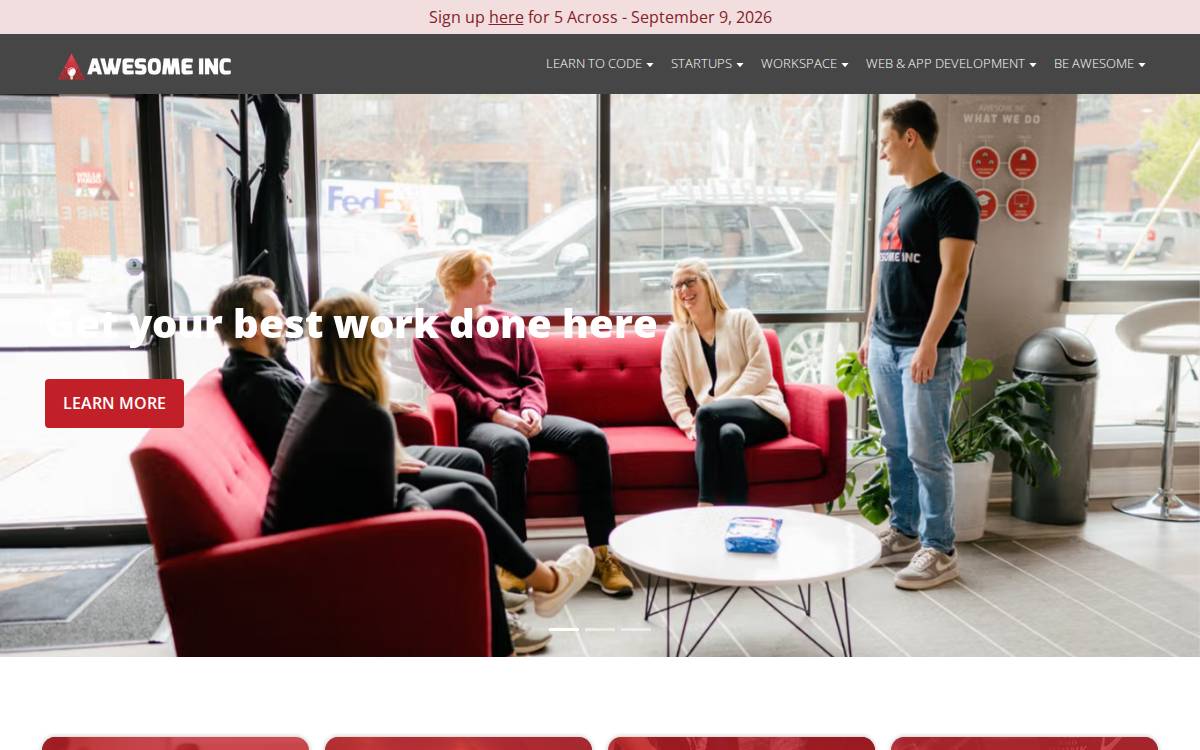 Awesome Inc website preview