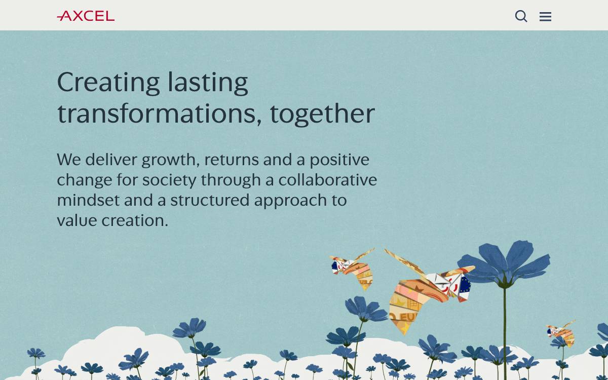 Axcel Management A/S website preview