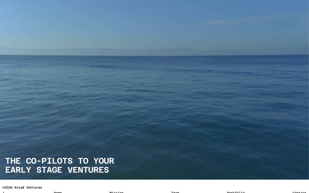 Axia8 Ventures website preview