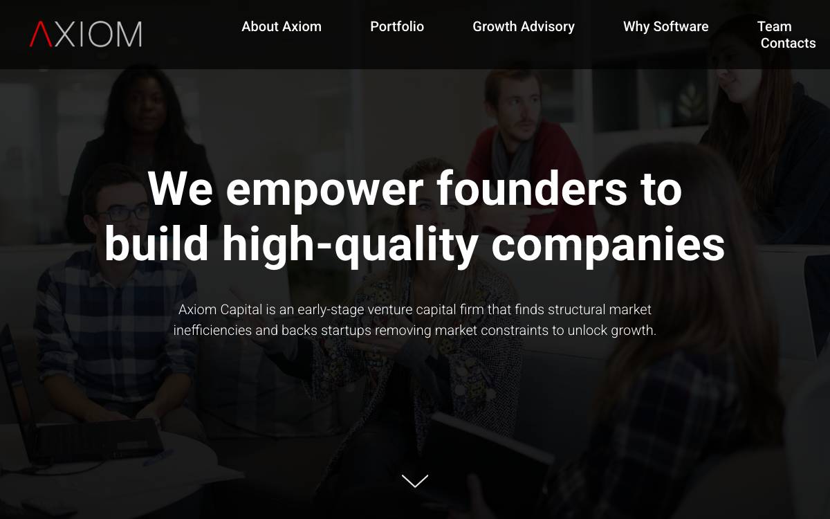 Axiom Capital website preview