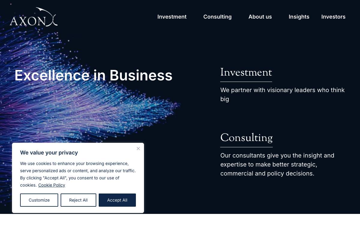 Axon Partners Group website preview