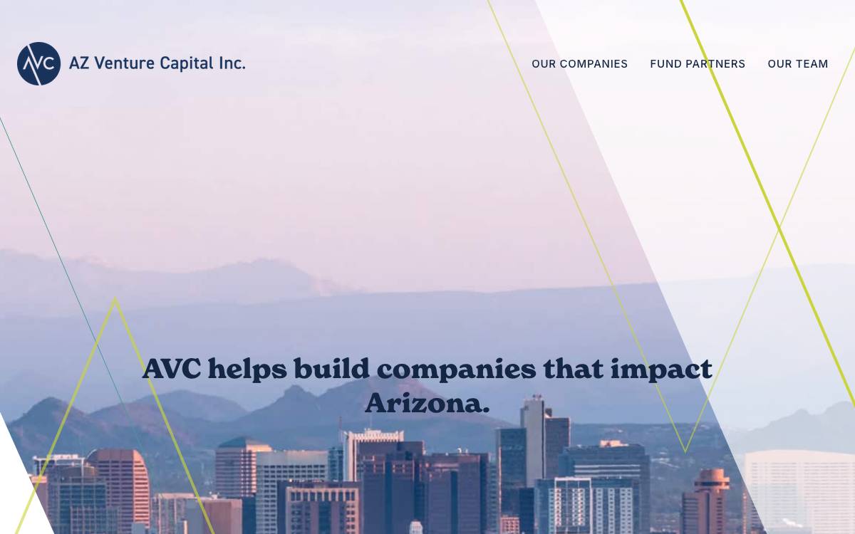 AZ Venture Capital Inc. website preview