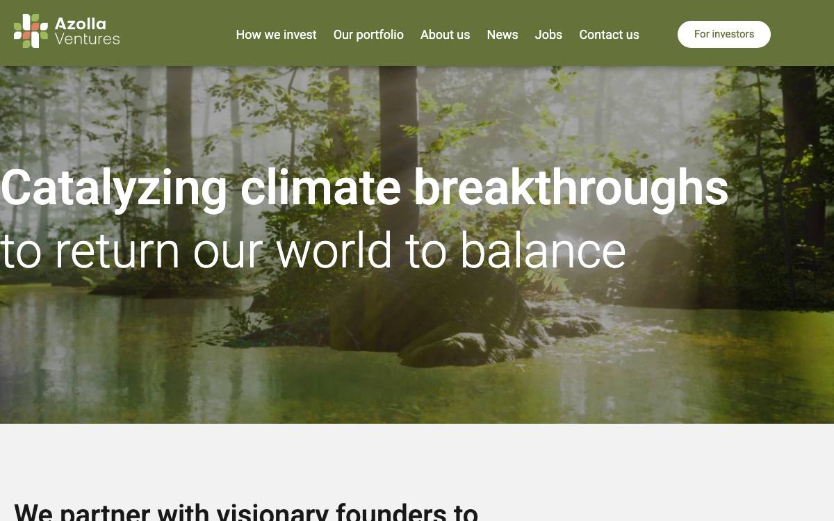 Azolla Ventures website preview