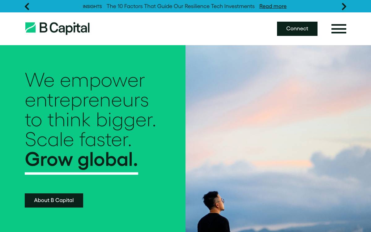 B Capital Group website preview