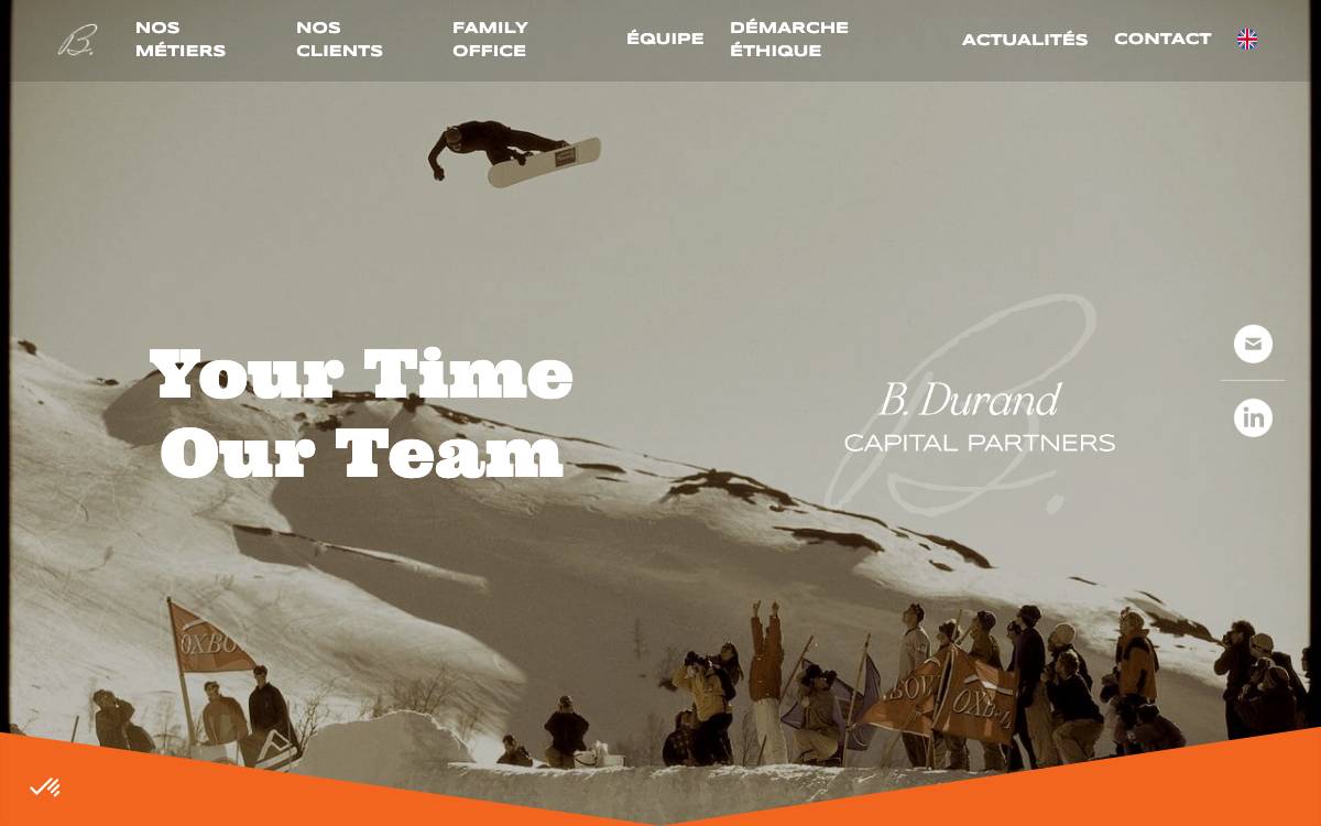 B. Durand Capital Partners website preview