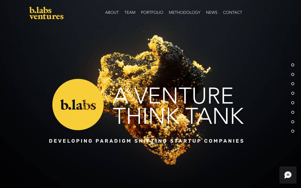 b.labs Ventures website preview