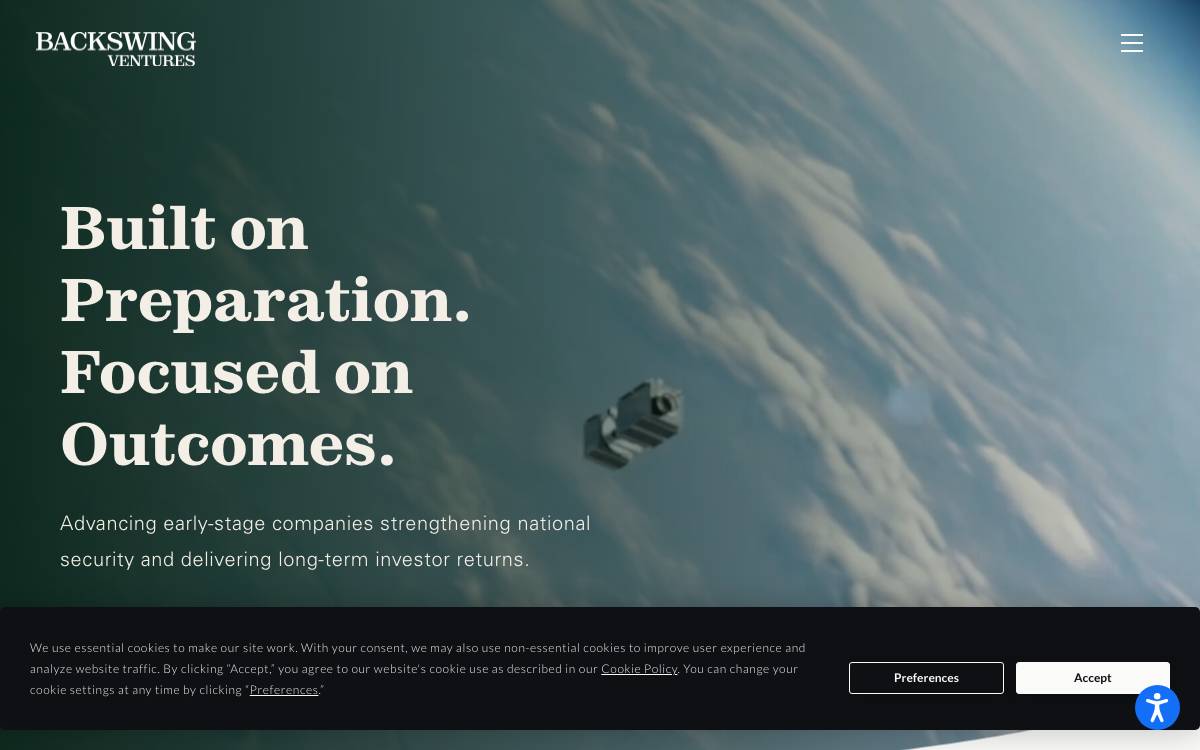 Backswing Ventures website preview