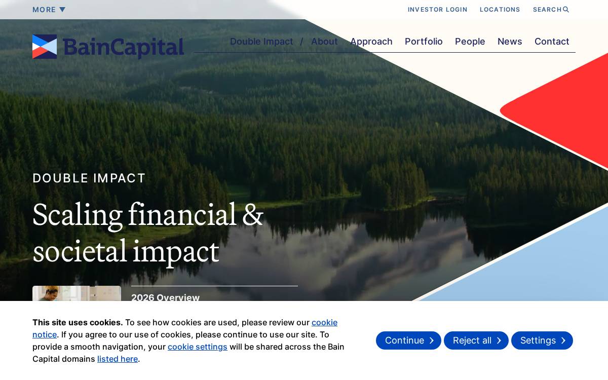 Bain Capital Double Impact Fund LP website preview