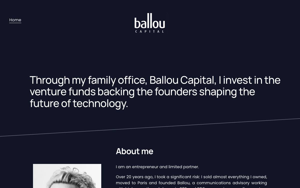 Ballou Capital website preview