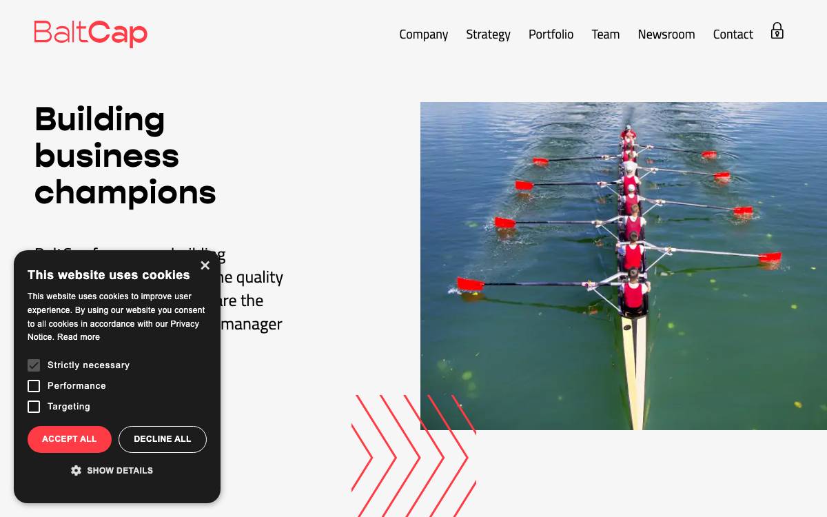 BaltCap website preview