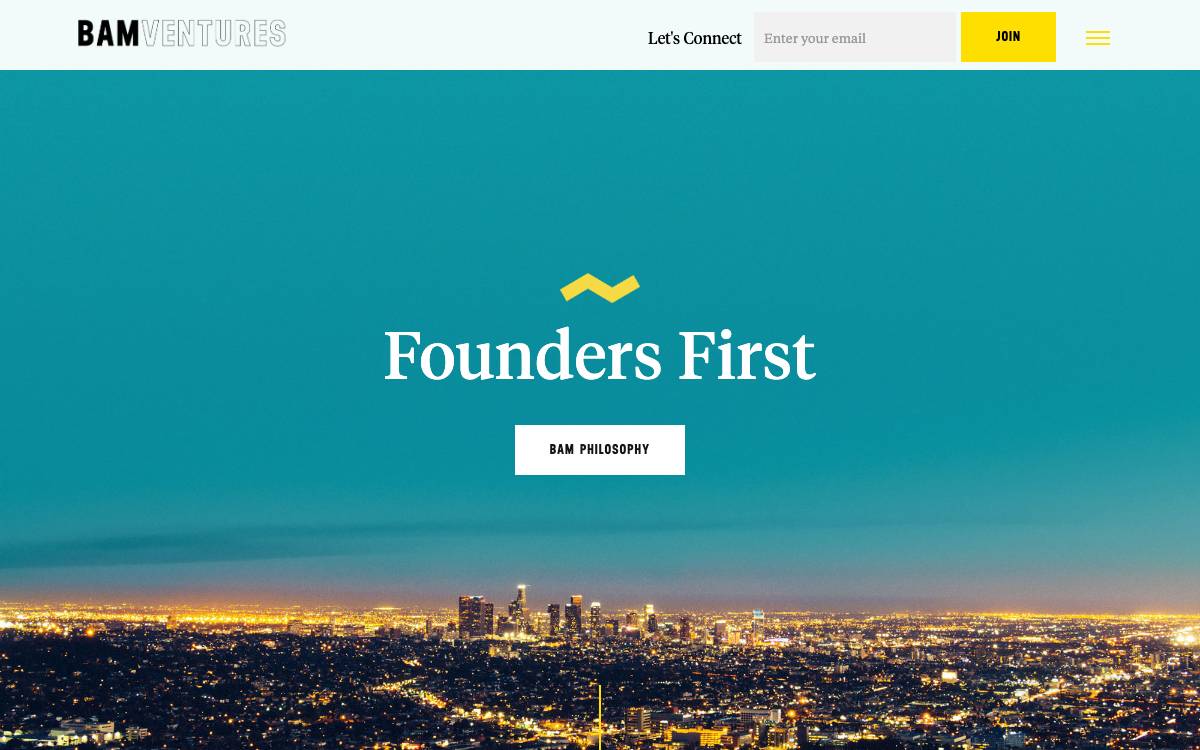 BAM Ventures website preview