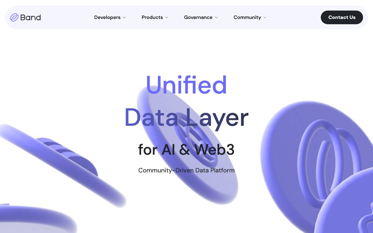 Band Protocol website preview