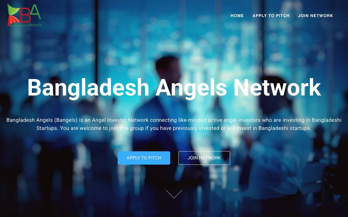 Bangladesh Angels Network website preview