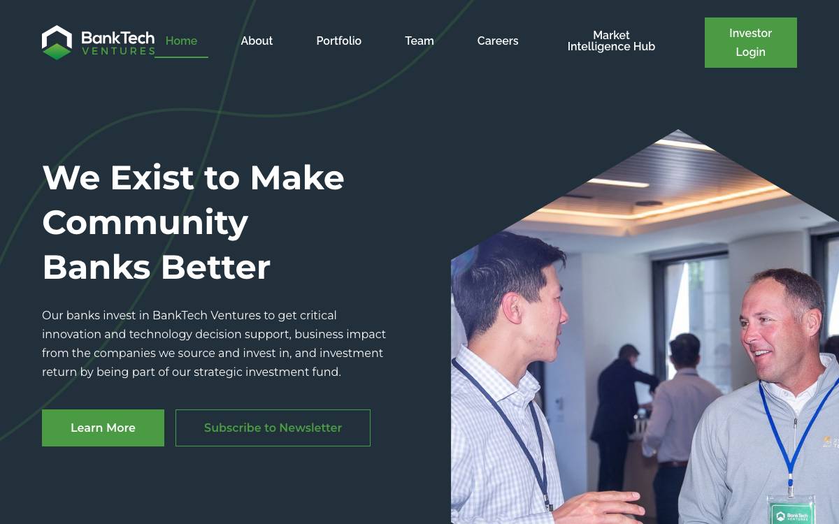 BankTech Ventures website preview