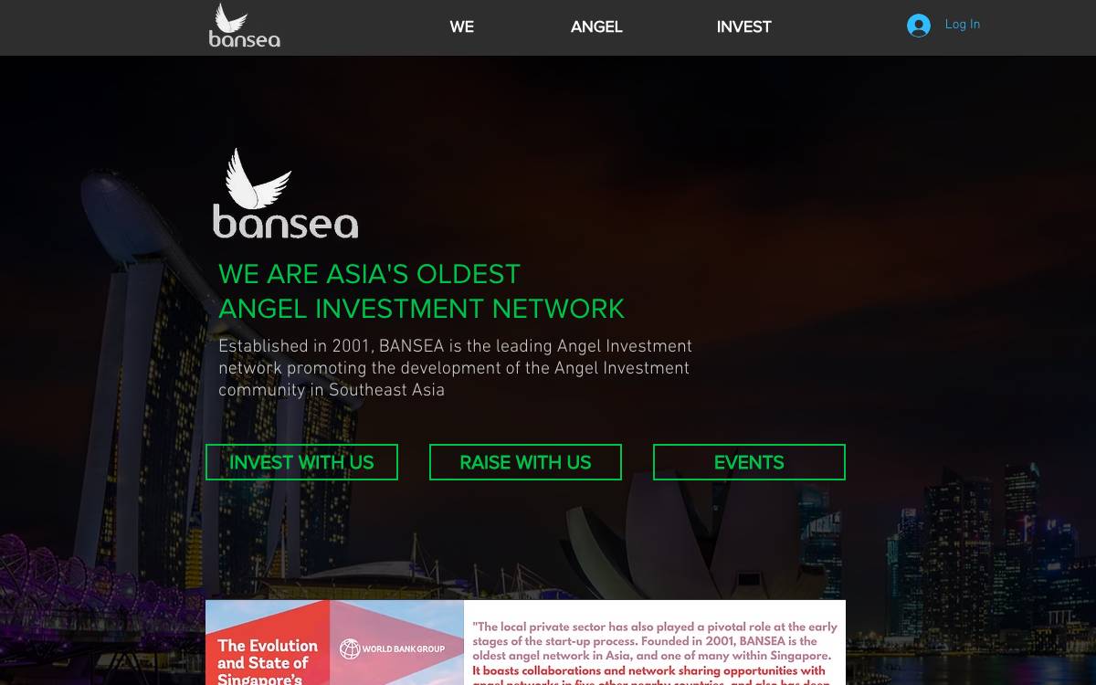 BANSEA website preview
