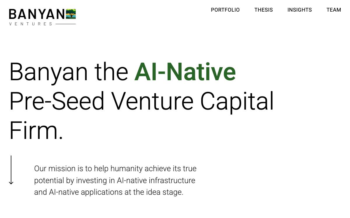 Banyan Ventures website preview