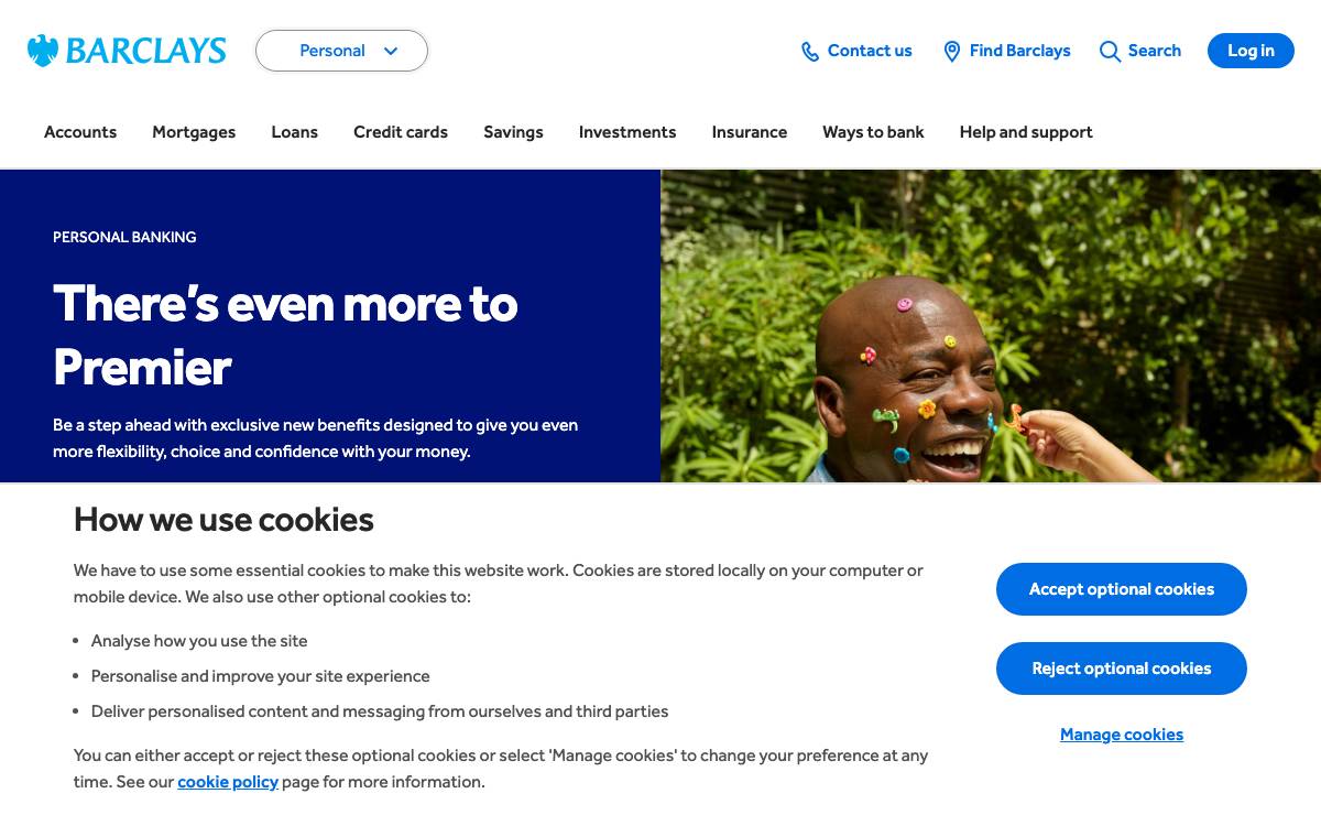 Barclays Corporate Banking website preview