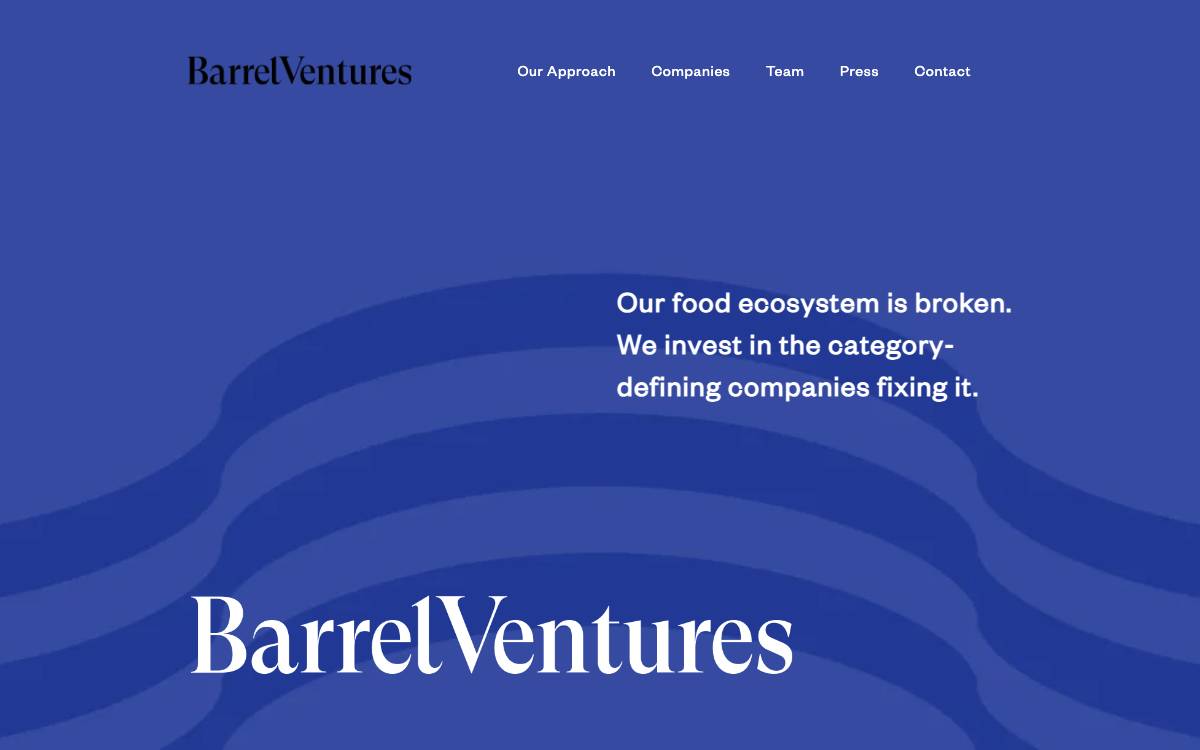 Barrel Ventures website preview