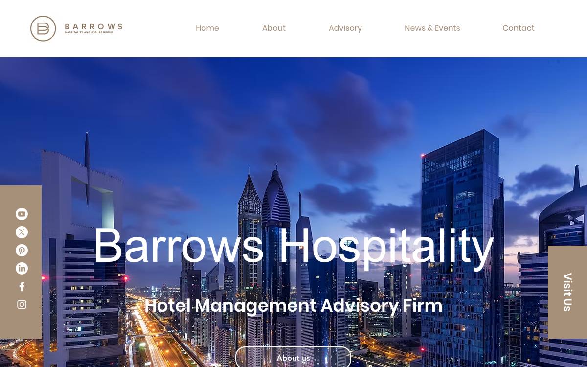Barrows Hospitality and Leisure Group website preview