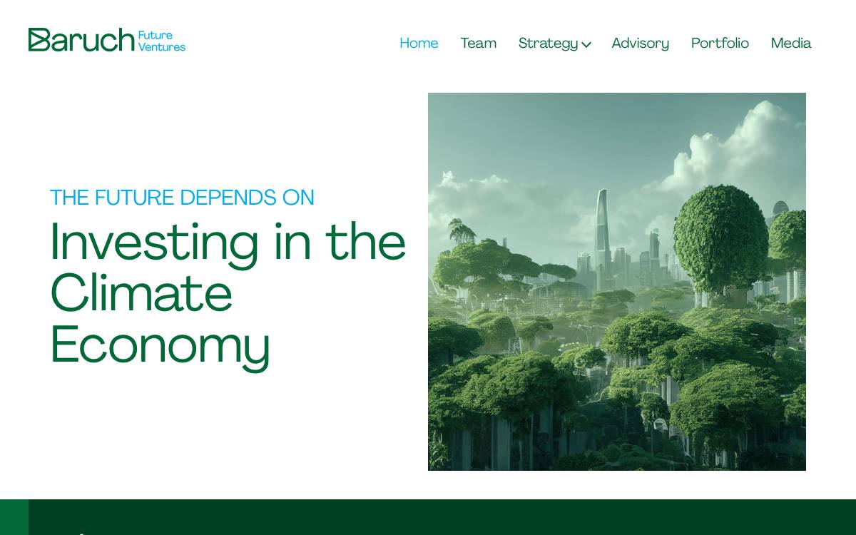 Baruch Future Ventures website preview