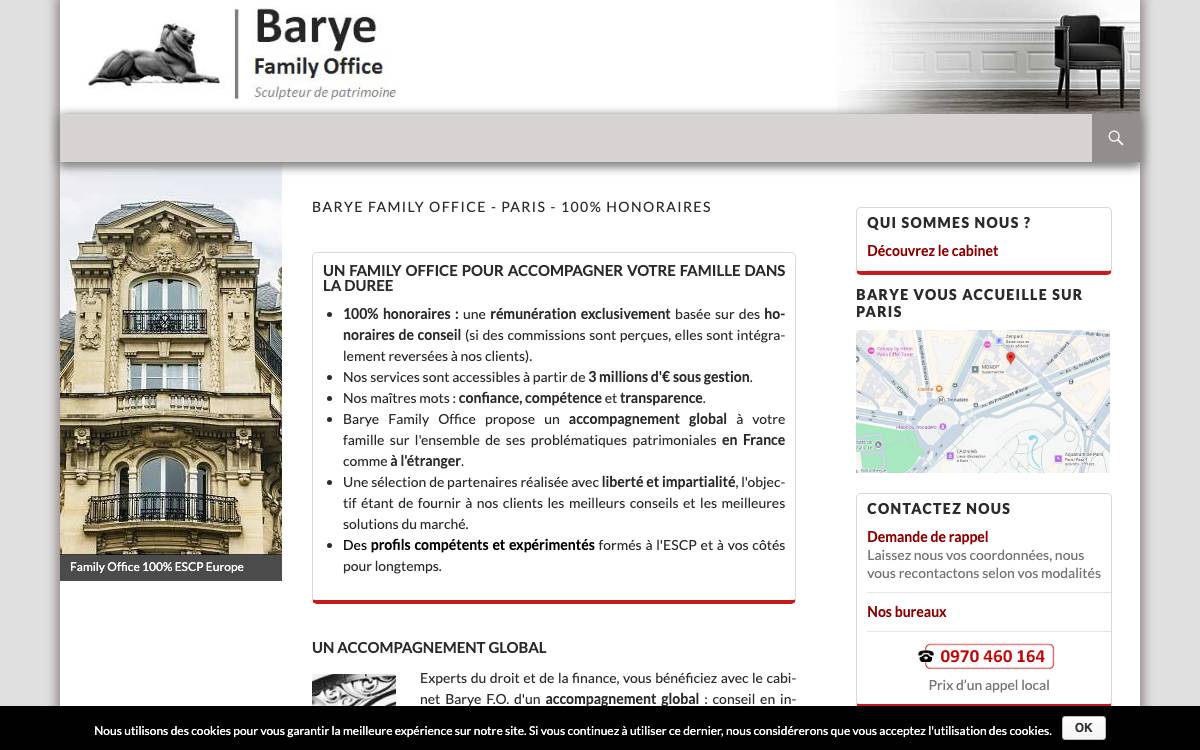 Barye Family Office website preview