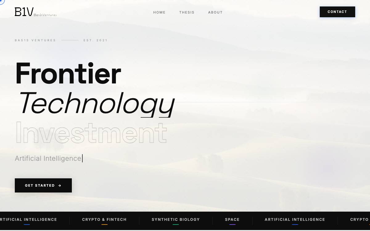 Bas1s Ventures website preview