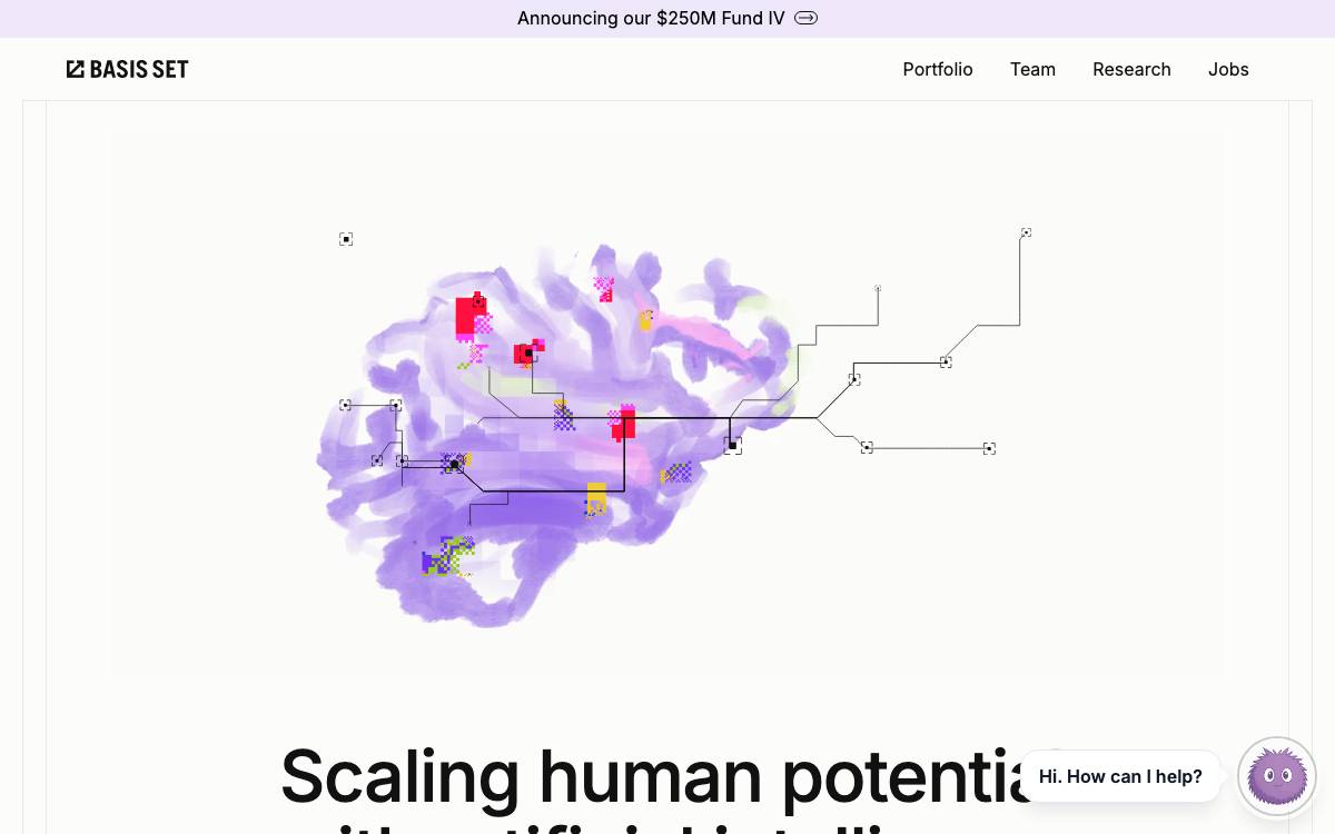Basis Set Ventures website preview