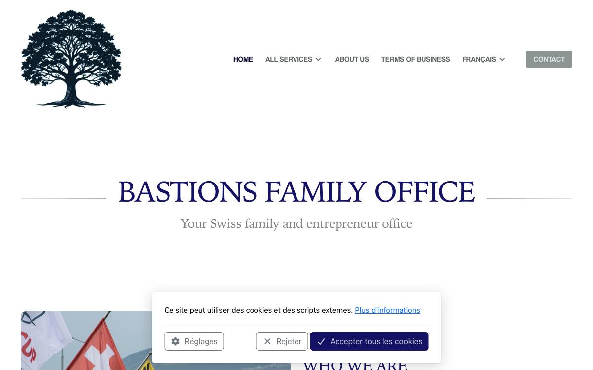 Bastions Family Office website preview