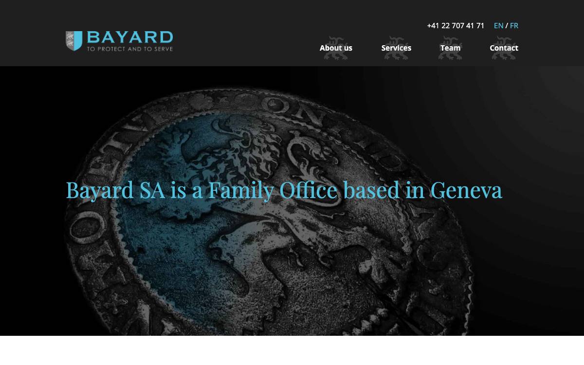 Bayard SA website preview