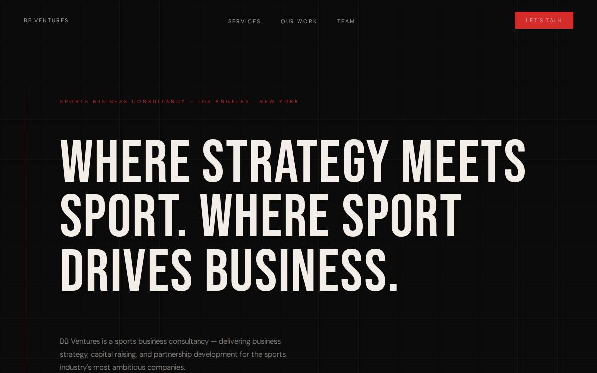 BB Ventures website preview