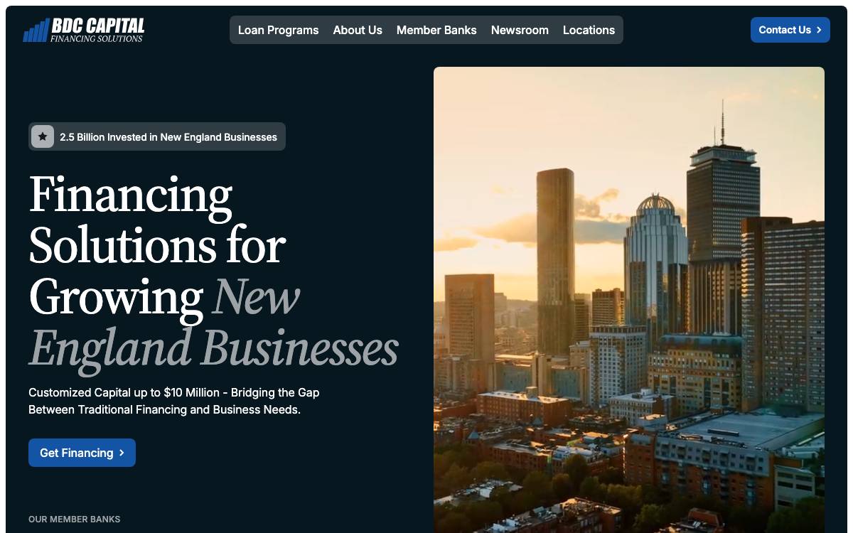 BDC Capital Corporation website preview