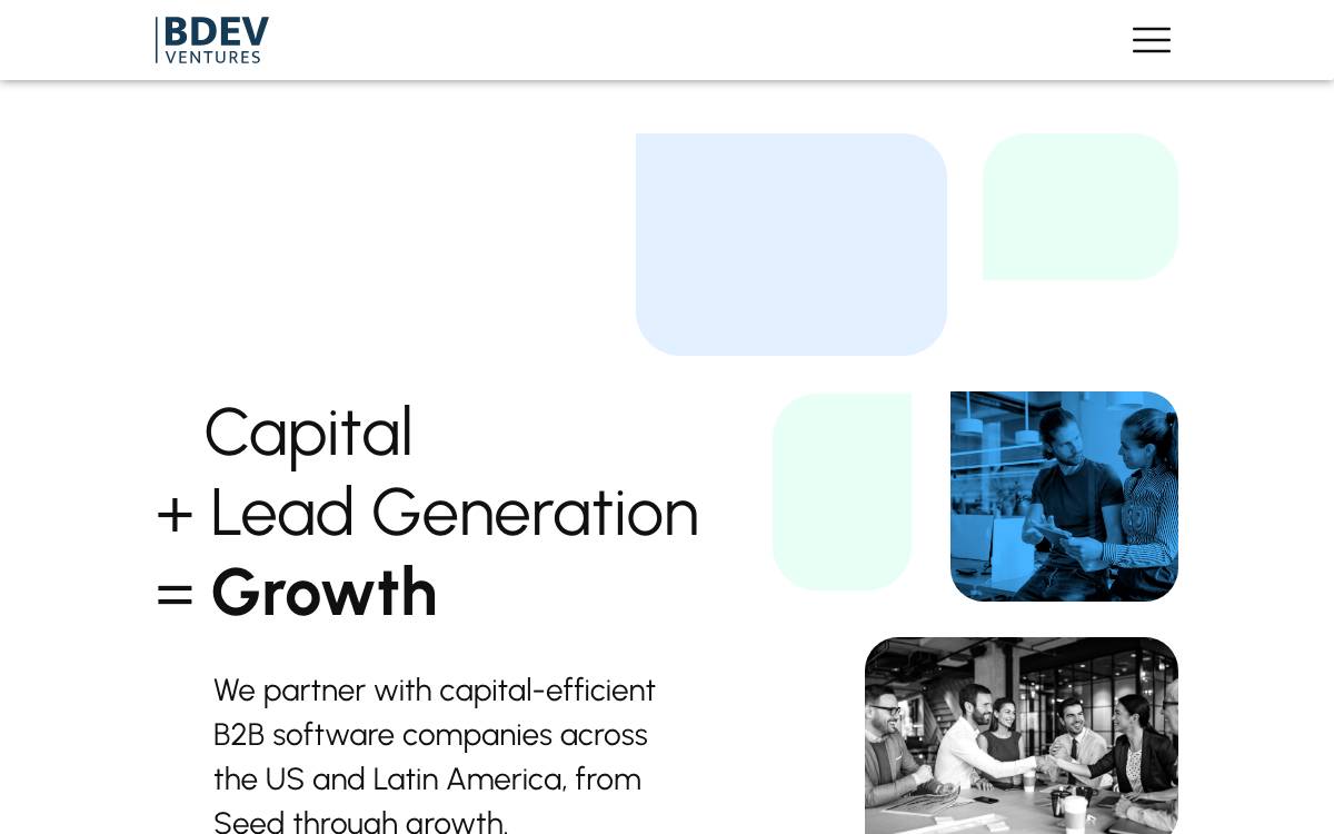 BDev Ventures website preview