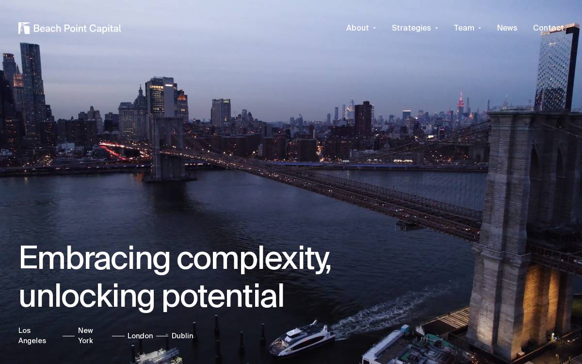 Beach Point Capital Management website preview