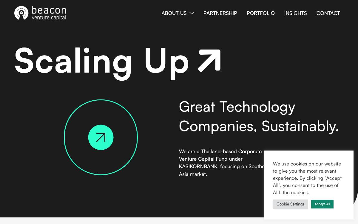 Beacon VC website preview