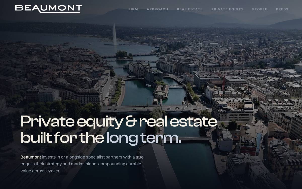 Beaumont Ventures website preview