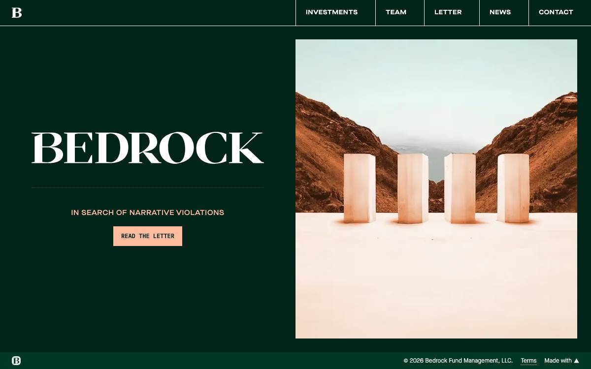 Bedrock website preview