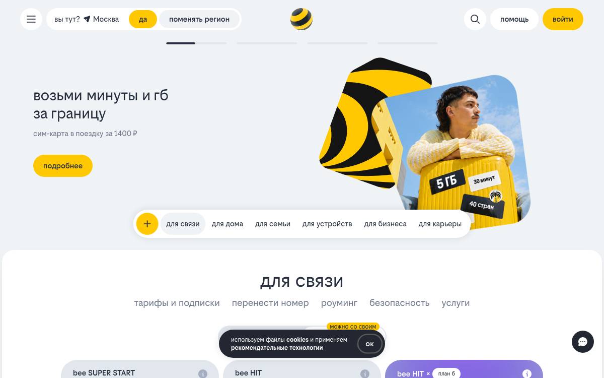 Beeline Ventures / VimpelCom website preview