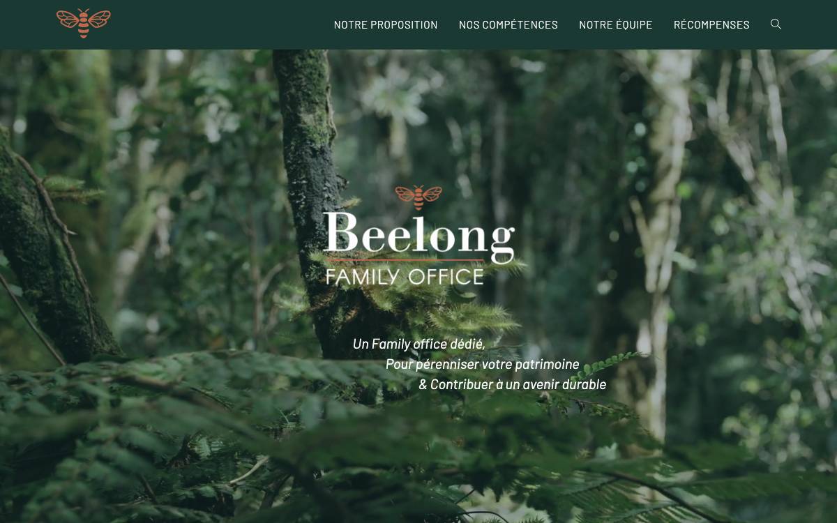 Beelong Family Office website preview