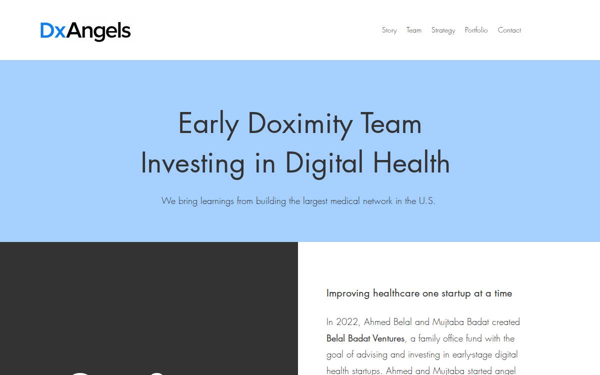 Belal Badat Ventures website preview