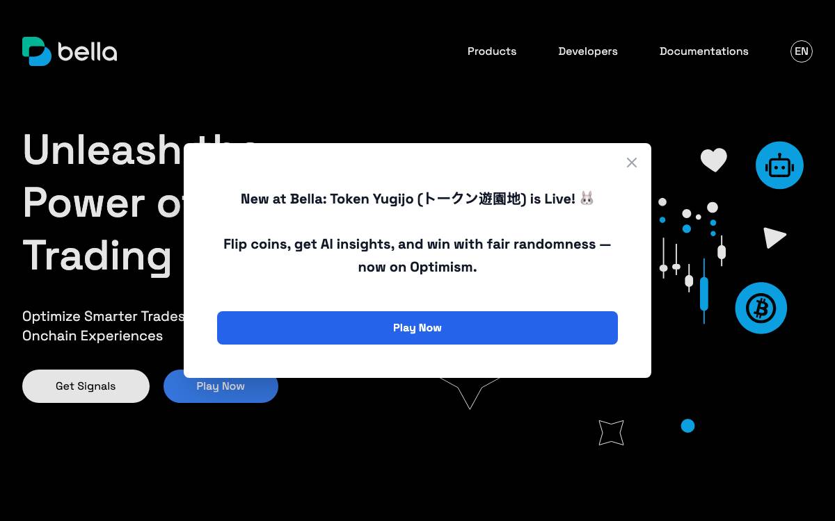 Bella website preview
